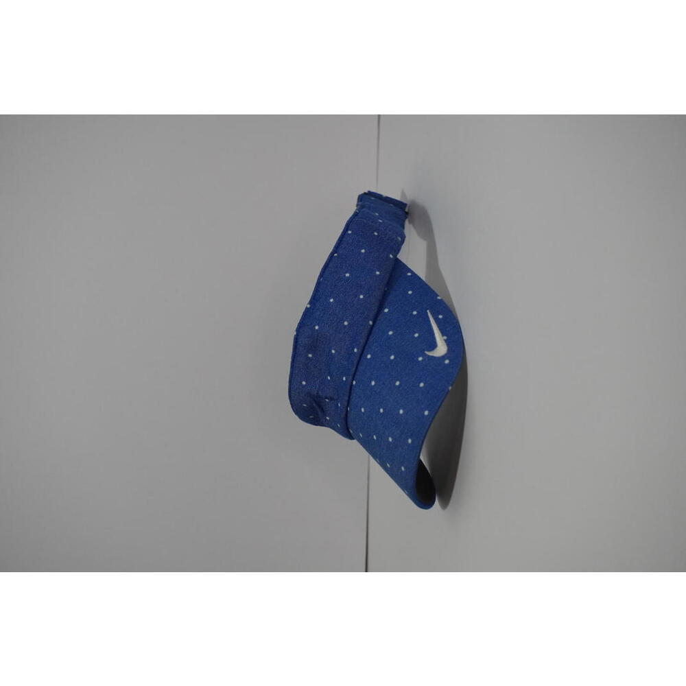 Nike Dri-FIT Blue Polka Dot Adjustable Visor – Women’s Running Tennis Golf Cap